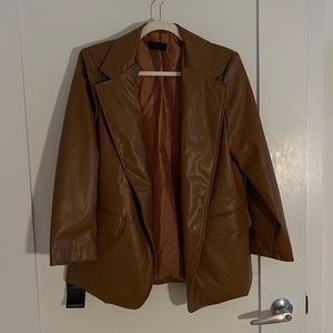 Storets faux leather blazer